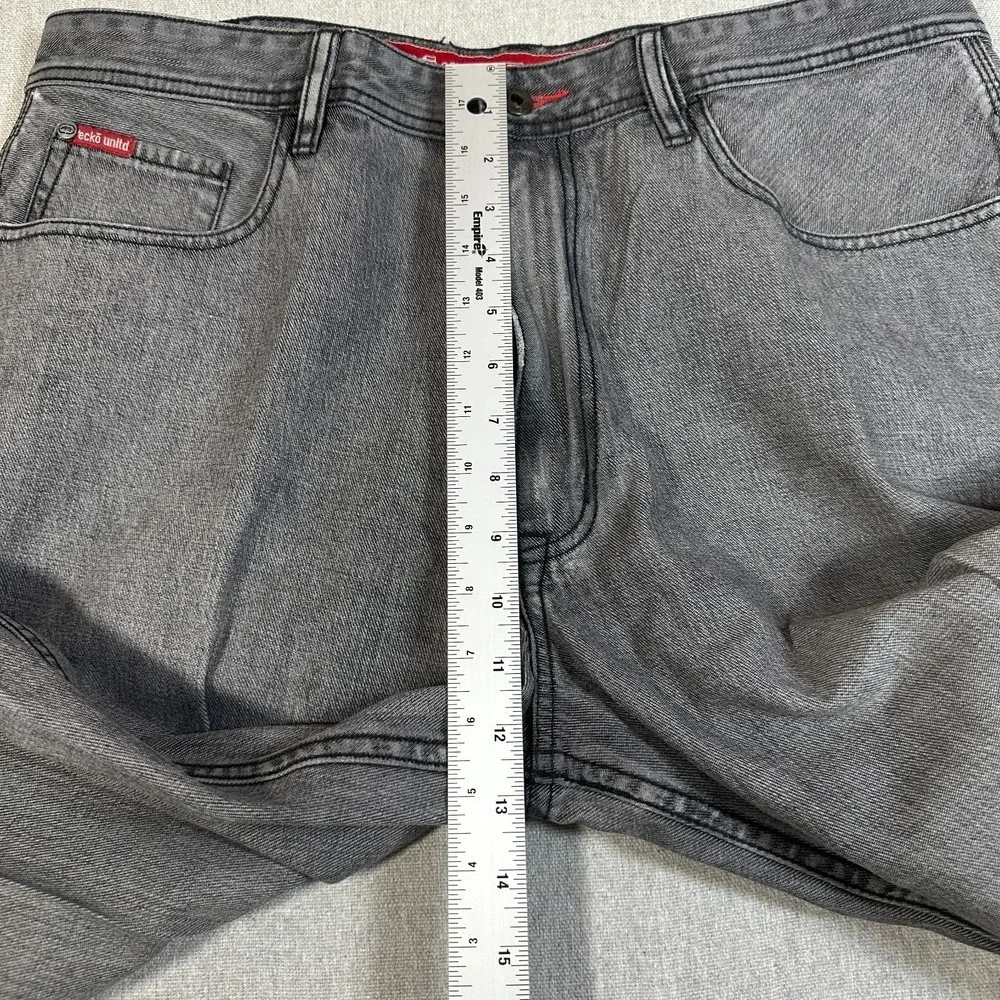 Ecko Unltd Carpenter Jeans Mens 34 Gray Foundry Denim Foundry Relaxed Streetwear